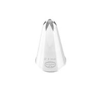 Dr. Oetker Bocchetta Stella Chiusa 6 mm Acciaio Inossidabile, Argento, 4,5 x 2,5 x 2,5 cm