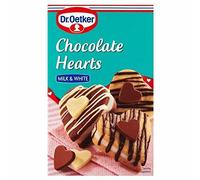Dr. Oetker Chocolate Hearts Milk & White (40 g) - Confezione da 2