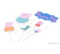 Dr. Oetker Decorazioni Torta tema Peppa Pig 12 pezzi, Cake Topper Peppa Pig, per compleanno bambini, cake topper personaggi Peppa Pig in carta 10 cm, addobbi festa Peppa Pig per torte, cupcake, dolci