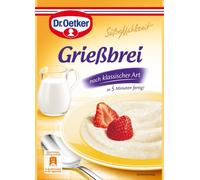 Dr. Oetker Dessert Griebrei 92 g, Confezione da 12 Pudding & Dessertmischung
