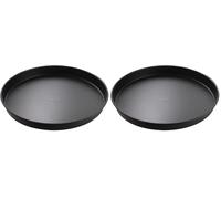 Dr. Oetker Dr.Oetker- Teglia Pizza ø 20 cm Tradition, Metallo, Nero, 20 x 20 x 5 cm (Confezione da 2)