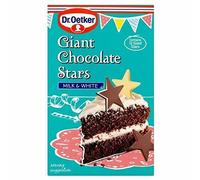Dr. Oetker Giant Chocolate Stars Milk & White (20 g) - Confezione da 2