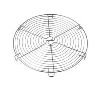 Dr Oetker Griglia Gratella Raffedda torte in Acciaio Inox Cromato con 6 piedini di appo, Dim Ø33,5x2,3 cm adatto per glassare e raffreddare, Torte, Biscotti e Dolcetti