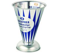 Dr. Oetker Cups And Bowls Misurino graduato in Banda stagnata, Acciaio, Argento