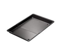 Dr Oetker Piastra Estensibile da 35 a 52 cm x 32,5 x 3 cm, con Sistema di Bloccaggio Automatico, Bordo XXL da 3 cm Carbon Steel rivestito in antiaderente Classic Temp Max 230°C, LineaTradition