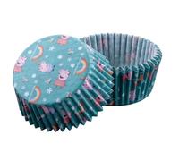 Dr. Oetker Pirottini di carta Peppa Pig - 50 pezzi, resistenti al calore, ideali per cupcake, muffin e altri dolcetti, perfetti per compleanni e feste, colore turchese