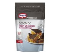 Dr Oetker Professional Scotbloc Plain Chocolate Drops - Pack Size = 1x3kg