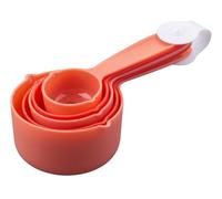 Dr. Oetker Set di 5 cucchiai dosatori Classic per dimensioni precise, 1 tazza, 1/2 tazza, 1/3 tazza, 1/4 tazza, 1/8 tazza, impilabile e lavabile in lavastoviglie