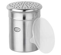 Dr.Oetker Spargizucchero con coperchio, in acciaio inossidabile di alta qualità (colore: argento), quantità: 1 pezzo