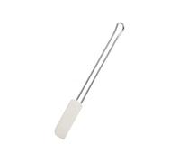 Dr. Oetker Professional Quality Kitchen Tools Dr.Oetker Spatola per Dolci con Manico in Acciaio Inossidabile e Parte Funzionale in Silicone (Colore: Bianco/Argento), quantità: 1 Pezzo, Panna, 26cm