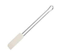 Dr.Oetker Spatola per dolci con manico in acciaio inossidabile e parte funzionale in silicone (colore: bianco/argento), quantità: 1 pezzo
