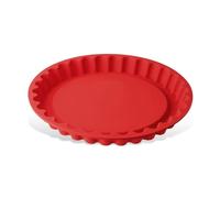 Dr Oetker Stampo "Furbo" Crostata in Silicone Platinico Ø28x3,5 cm, Colore Rosso Fragola, Temp Min -40°C Utilizzabile anche in Forno a Microonde Lavabile in lavastoviglie Linea Flexxibel