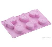 Dr. Oetker Stampo per 6 mini tortine Peppa Pig & friends, materiale in silicone, resistente a temperature da - 40 °C fino a 230 °C, lavabile in lavastoviglie, dimensione 29 x 17,5 x 2,5 cm