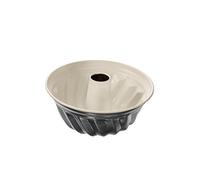 Dr. Oetker Stampo Gugelhupf Diametro 22 cm, Stampo da Forno per Gugelhupf, Teglia Rotonda in Acciaio con Rivestimento Antiaderente Rinforzato Ceramica (Colore: Panna/Antracite), Quantità: 1 Pezzo.