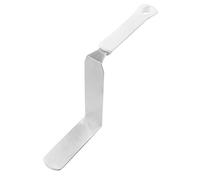 Dr. Oetker Tavolozza angolare extra alta, coltello per decorare e decorare torte, utensile da cucina con parte funzionale in acciaio inox, coltello smaltato di alta qualità (colore: bianco/argento),