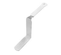 Dr. Oetker Tavolozza angolare extra alta, coltello per decorare e decorare torte, utensile da cucina con parte funzionale in acciaio inox, coltello smaltato di alta qualità (colore: bianco/argento),
