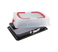 Dr.Oetker Rettangolo Stampo a Cerniera Con Cupola Angolare Piatto Torta 38x25cm