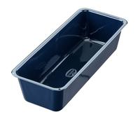 Dr. Oetker, 2368 teglia per pagnotta/pane/torta, 30 cm smaltato Love, robusto, con guarnizione smaltata antitaglio e antigraffio, per torte umide e pane sostanzioso, quantità: 1 pezzo, colore: blu