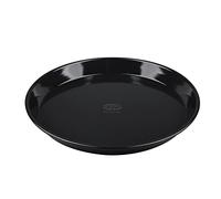 Dr. Oetker Teglia per Pizza in Acciaio smaltato Ø32cm Linea Tradition, Carbonio, Nero, 32 x 32 x 5 cm