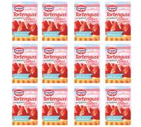 Dr Oetker Tortenguss Rosso Con Fragola Gusto 3er 36g 12er Pacchetto