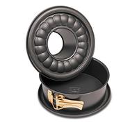 Dr. Oetker -Tortiera apribile a 2 fondi Ø18 cm, CLASSIC BACK-FREUDE, rivestimento antiaderente (colore: nero), quantità: 1 pezzo, acciaio, 18 Cm