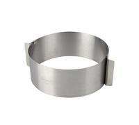 Dr. Oetker Varino Anello per Torta 16-30 cm, Acciaio Inossidabile, Argento, 16 c