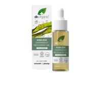 Dr Organic Olio di Recupero Notturno Anti-Età con Alghe Biologiche, Rughe, Naturale, Vegano, Senza Crudeltà, Senza Parabeni e SLS, Riciclato e Riciclabile, Certificato Biologico, 30ml