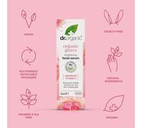 Dr.Organic Avanzato Guava Vitamina C Siero Viso Hydrate+Ripristino 30ml Vegani