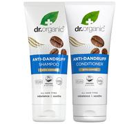 Dr Organic Caffè Shampoo Antiforfora e Balsamo 2 Pack da 200 ml senza parabeni e solfati per donne e uomini, naturale, vegano, biologico