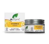 Dr Organic Crema alla Vitamina E, Idratante, Tutti i Tipi di Pelle, Naturale, Vegano, Senza Crudeltà, Senza Parabeni e SLS, Senza Plastica, Riciclato e Riciclabile, Certificato Biologico, 50ml