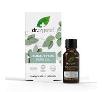 Dr Organic Eucalyptus Essential Oil 100% puro e naturale, tonificante, per sollievo dalla congestione, aromaterapia, massaggio, vegano, cruelty free, senza parabeni e SLS, 10ml
