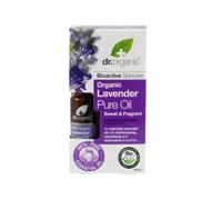 Dr Organic Lavender Essential Oil 100% puro e naturale, calma e bilancia, aiuto per il sonno, aromaterapia, massaggio, vegano, cruelty free, senza parabeni e SLS, 10ml
