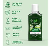 Dr Organic Purificante Collutorio Aloe Vera Arnica Tea Tree Pompelmo Semi 500ml