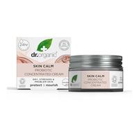 Dr Organic Skin Calm Probiotic Concentrated Cream Per rossore, crema viso idratante, pelle secca, sensibile e irritabile, testato dermatologicamente, vegano, cruelty free, 50ml