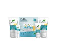 Dr Organic - Skin Clear Edit Bundle - Women's & Men's Skincare - For Oily Blemish-Prone Skin - Vegan, Cruelty, Paraben & SLS Free - 125 ml, 150 ml, 50 ml & 10 ml - Bundle