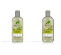 Dr.Organic Tea Tree Shampoo, 265ml (Confezione da 2)