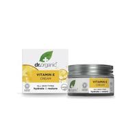 Dr Organic Crema alla Vitamina E, Idratante, Tutti i Tipi di Pelle, Naturale, Vegano, Senza Crudeltà, Senza Parabeni e SLS, Senza Plastica, Riciclato e Riciclabile, Certificato Biologico, 50ml