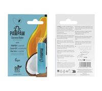 DR.PAWPAW Balsamo per labbra di cocco, vegano, 99% ingredienti naturali, con papa, aloe vera e olio di ricino