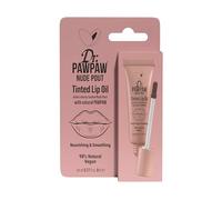 Dr.PAWPAW Nude Pout Tinted Lip Oil (8 ml), Tinta labbra vegana naturale, lucida, idratante con PAWPAW, Aloe Vera e olio di ricino, colore costruibile per labbra nutrienti e morbide
