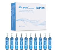 Dr. pen 24 aghi originali, Bestauty Penna Elettrica per Microneedling 10 pezzi di aghi originali Dr. pen 24 Pins