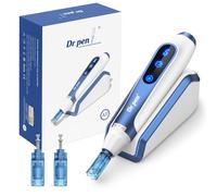 Dr. Pen A11 Microneedling Pen - Dispositivo Microneedling Wireless Originale con Base a Sensore & 6 Velocità, adatto per Viso, Corpo & Capelli - 2 Cartucce