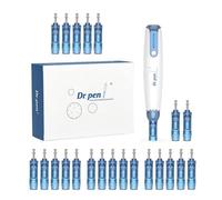 Dr.pen A9, Penna Microneedling Wireless Professionale Elettrica con 12 Cartucce di Ricambio a 12Pin e 10 Cartucce di Ricambio a 36Pin, Riduzione delle Rughe e delle Cicatrici da Acne