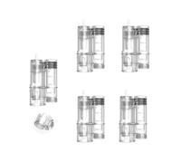 Dr Pen H6 - Cartucce cosmetiche a 18 pin, 5 pezzi, punte usa e getta per dispositivo per la cura della pelle del viso, camera di siero da 3 ml, design Twist Lock, ideali per guance e mascelle fronte