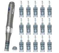 Dr Pen M8 - Cartucce di ricambio a 16 pin, 15 pezzi, per cosmetica, routine e cura quotidiana della bellezza, uso del viso a casa o in salone di bellezza, contatto bilanciato, compatibili con Dr Pen