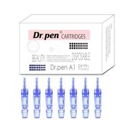 Dr. Pen Ultima A1 Cartucce di ricambio originali - Modello a 24 pin, sterili e igieniche, per una copertura liscia e uniforme della cura della pelle, per viso e corpo, cura della casa e uso in salone
