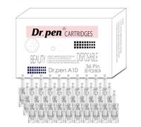 Dr. Pen Ultima A10 - Cartucce di ricambio originali, modello a 36 pin, sterili e igieniche, pelle raffinata, copre aree più ampie di viso e corpo, per la cura della casa e del salone, compatibile con