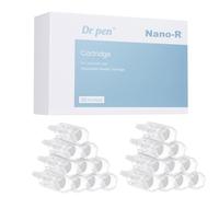 Dr. pen Ultima A10 - Cartucce per la cura della pelle, il trattamento dell'acne e la riduzione delle macchie, 100% autentiche Dr pen Ultima A10 (20 pezzi, Nano-R per A10)