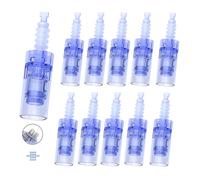Dr.pen Ultima A6s, cartucce di ricambio a 24 pin per penna Dr.pen Microneedling modello A6, cartucce di ricambio usa e getta autentiche (24 pin, 10 pezzi)