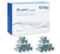 Dr. pen Ultima M8/M7S Cartridges 42 pin - 20 pezzi per cicatrici da acne, smagliature, macchie, rimozione delle rughe e cura della pelle - Autentiche cartucce Dr pen (20 pezzi, 42 pin per M8/M7S)