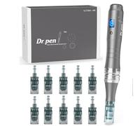 Dr. Pen Ultima M8 Microneedling Pen Professional Derma Auto Pen con 10 cartucce ad ago (16 pin x5 + 36pin x3 + Round Nano x2)